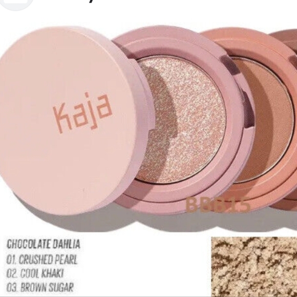 Kaja Beauty Bento Bouncy Shimmer Eyeshadow Trio in Chocolate Dahlia,NET 3 x 0.9G - Picture 2 of 8